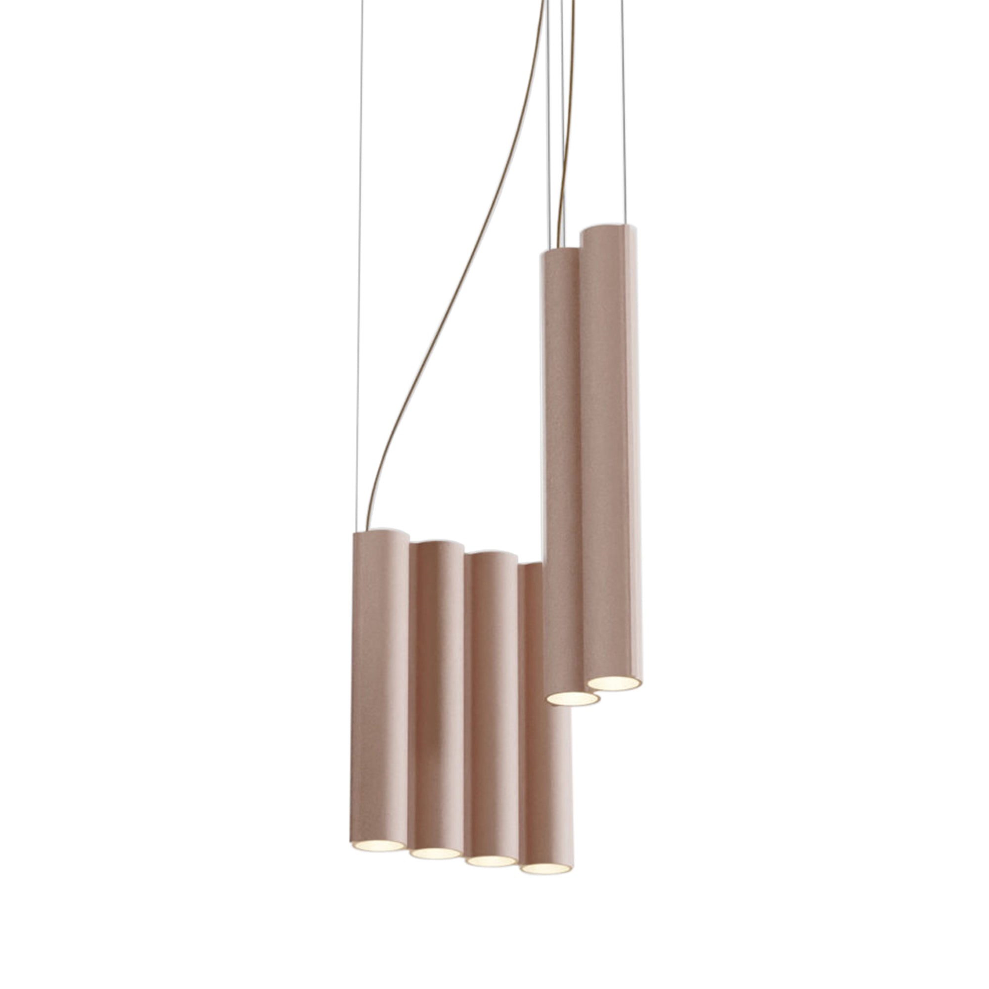 Silo 10 Suspension Lamp: Dusty Pink