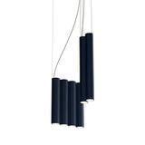 Silo 10 Suspension Lamp: Textured Midnight Blue