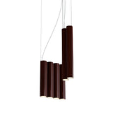 Silo 10 Suspension Lamp: Glossy Oxblood