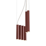 Silo 10 Suspension Lamp: Textured Terracotta