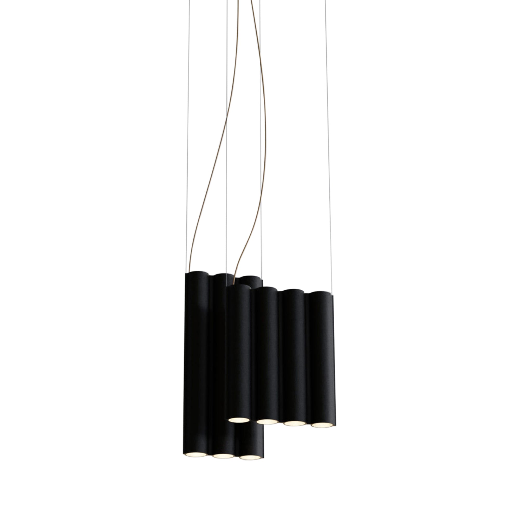 Silo 11 Suspension Lamp: Black