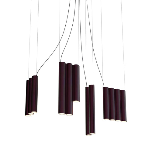 Silo 13 Suspension Lamp: Textured Aubergine
