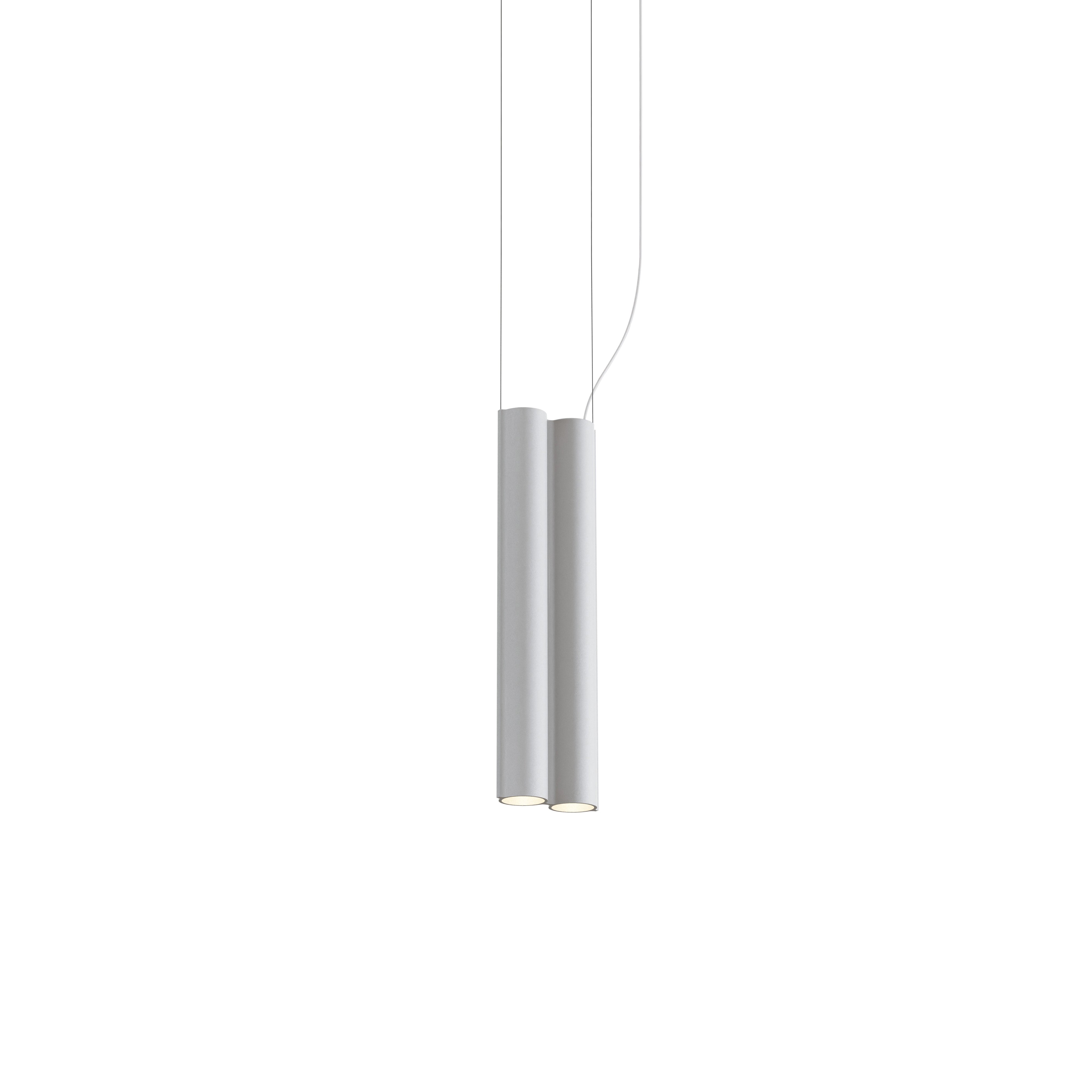Silo 2SB Suspension Lamp: Textured White