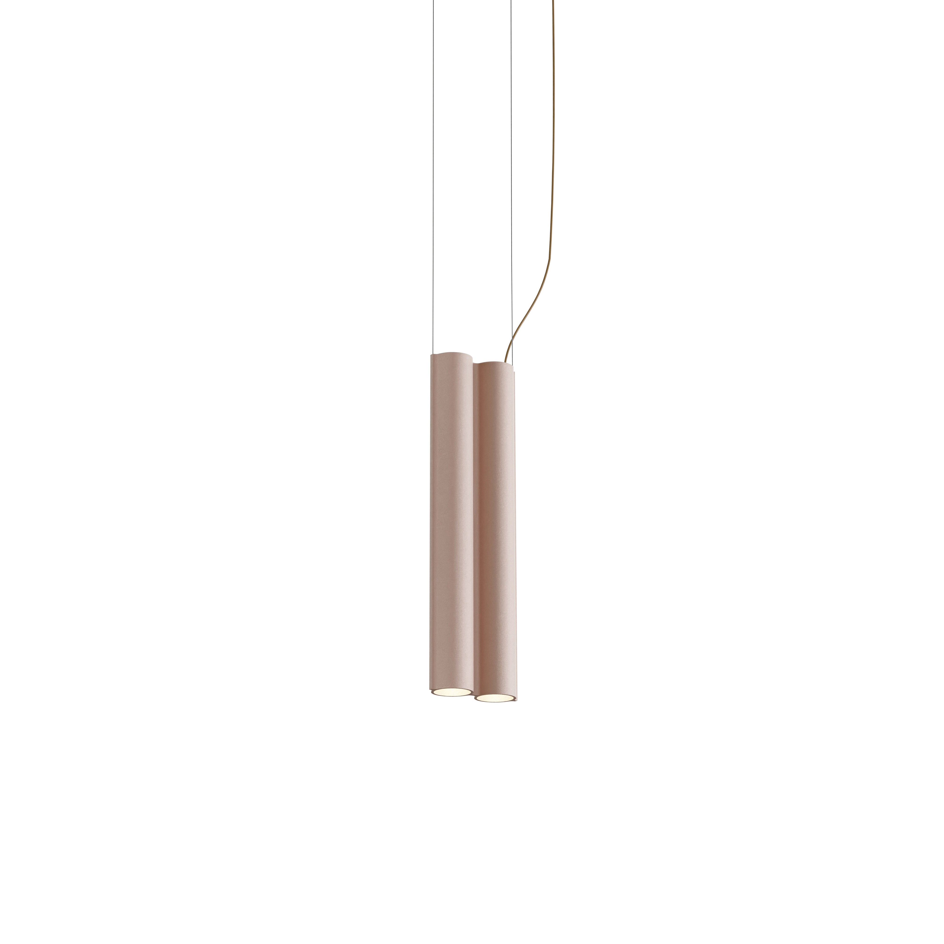 Silo 2SB Suspension Lamp: Wrinkled Dusty Pink