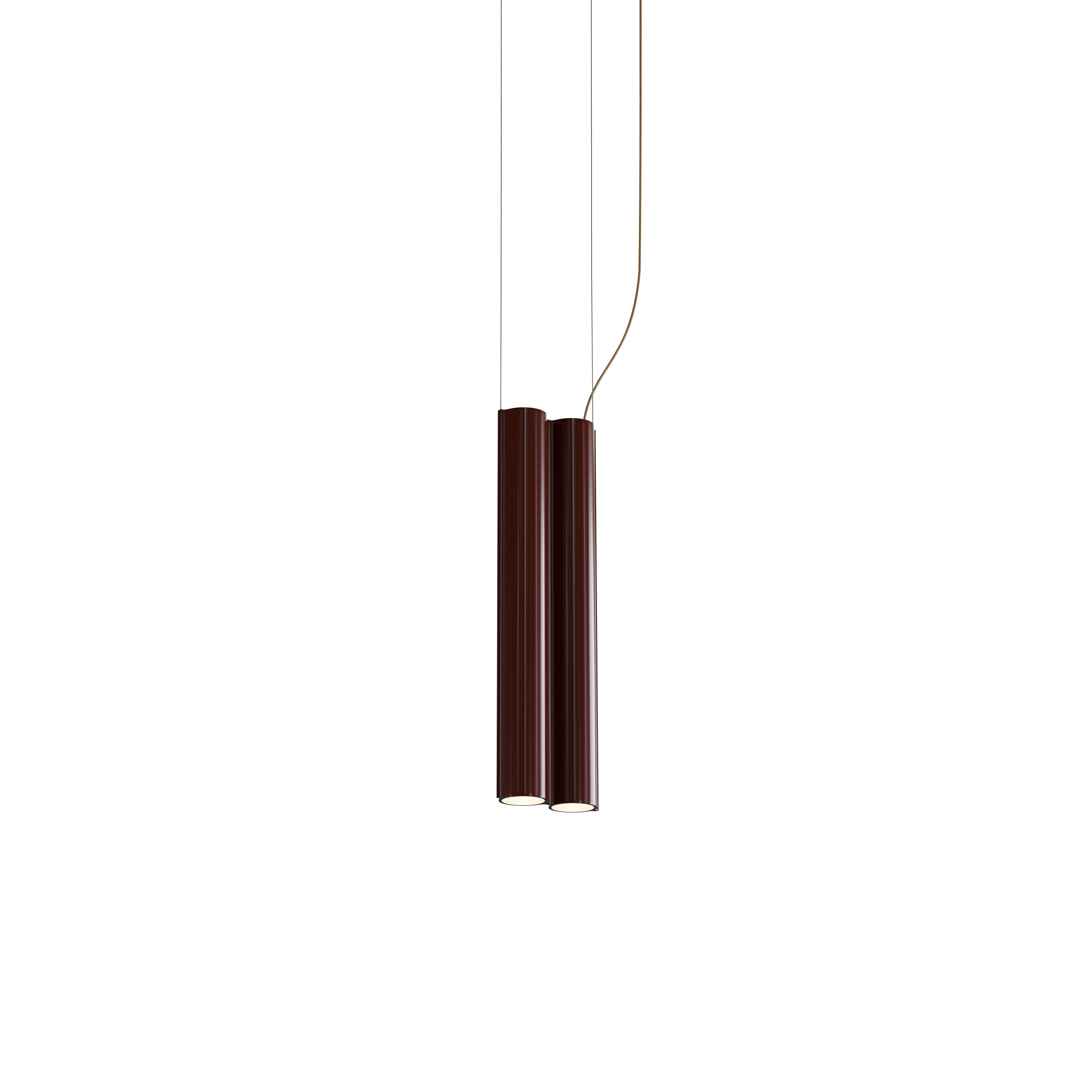 Silo 2SB Suspension Lamp: Glossy Oxblood