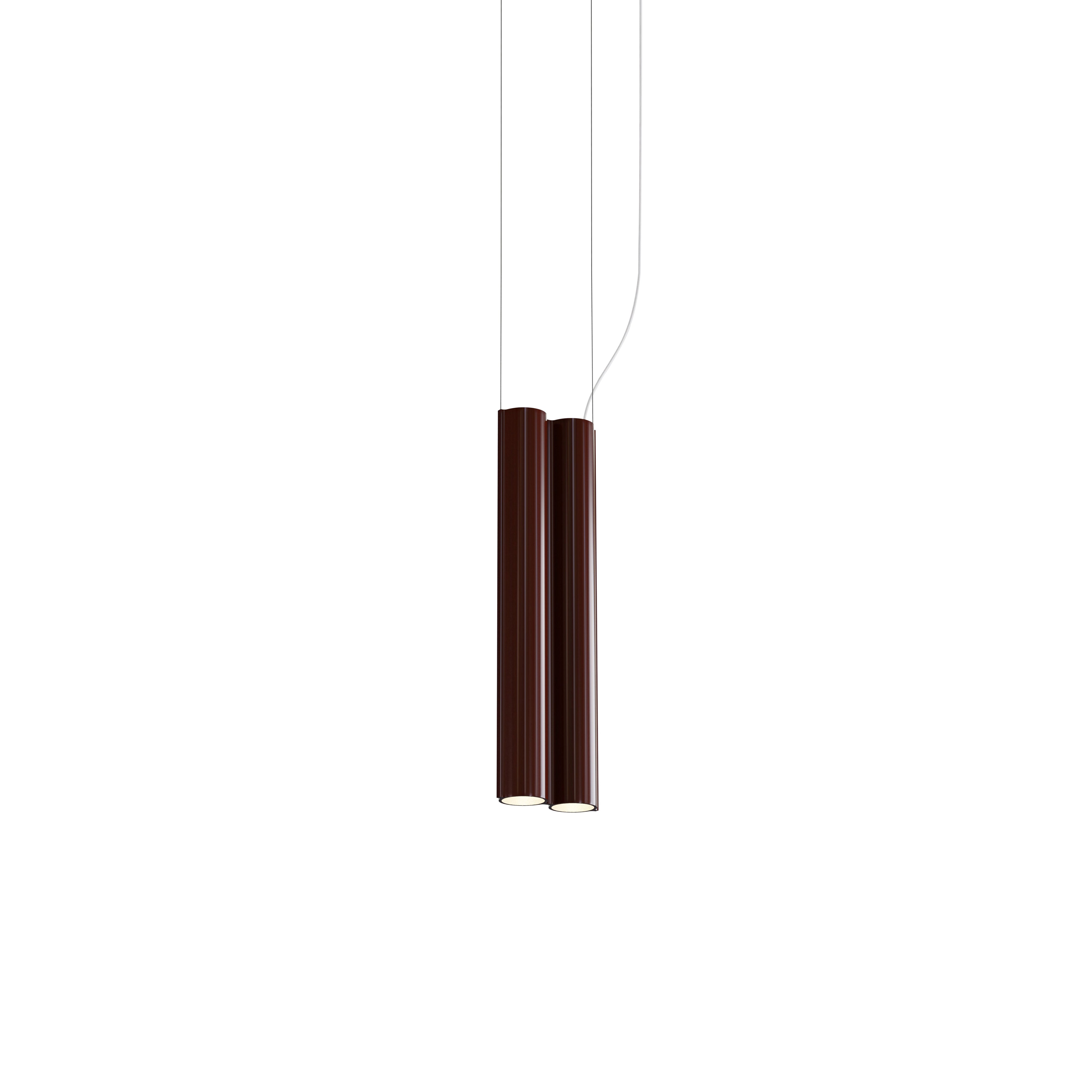 Silo 2SB Suspension Lamp: Glossy Oxblood