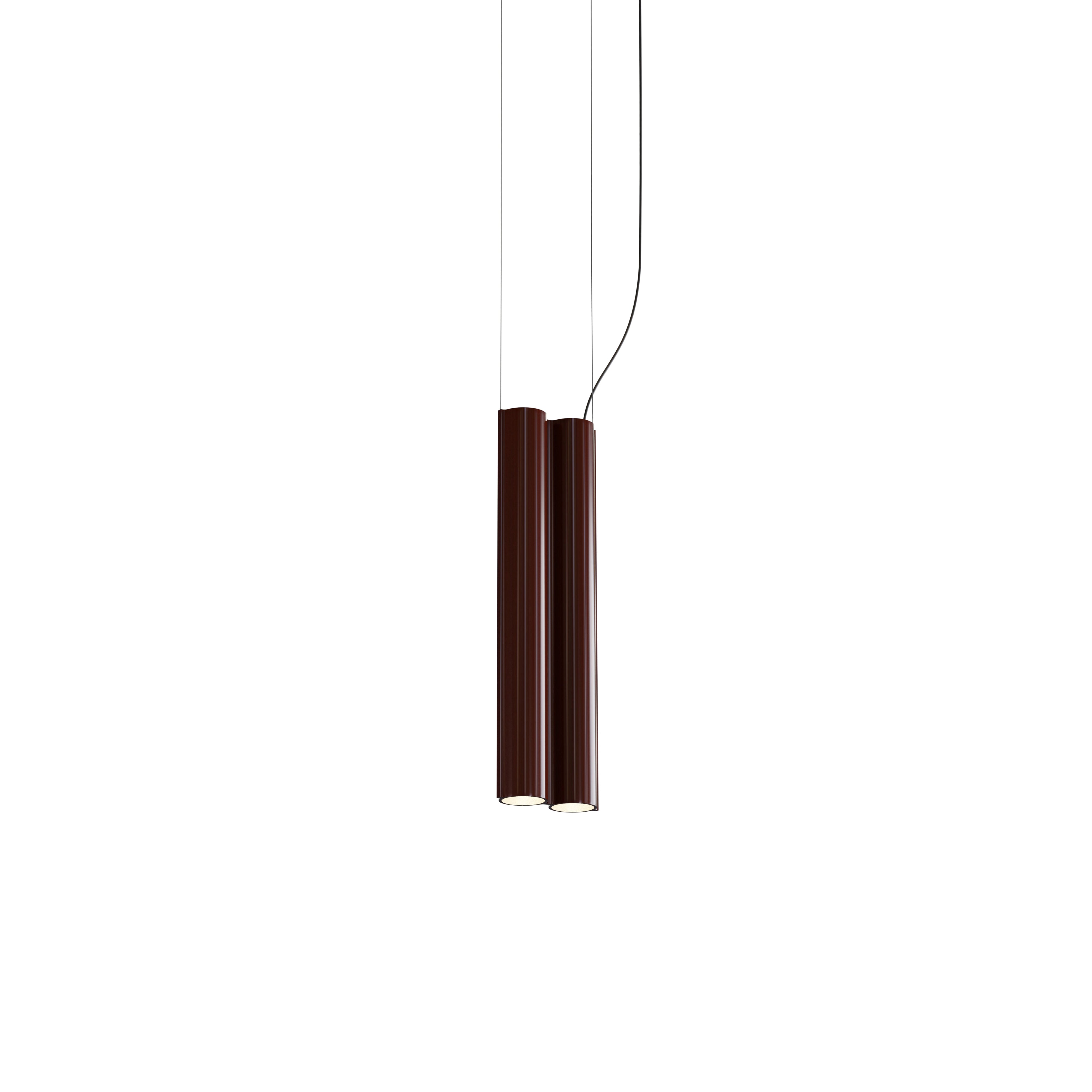 Silo 2SB Suspension Lamp: Glossy Oxblood
