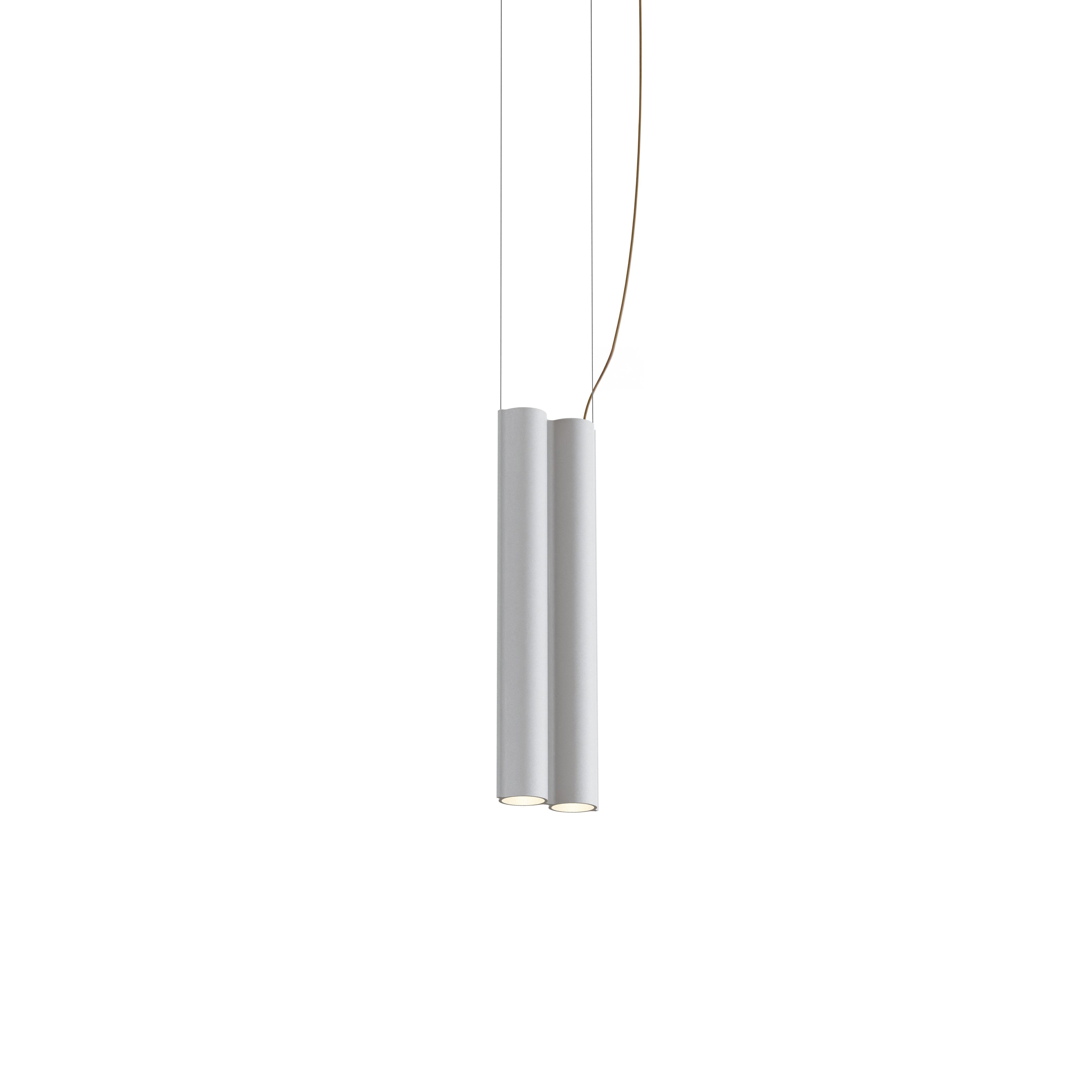 Silo 2SB Suspension Lamp: Textured White