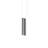 Silo 2SB Suspension Lamp: Tumbled Aluminum