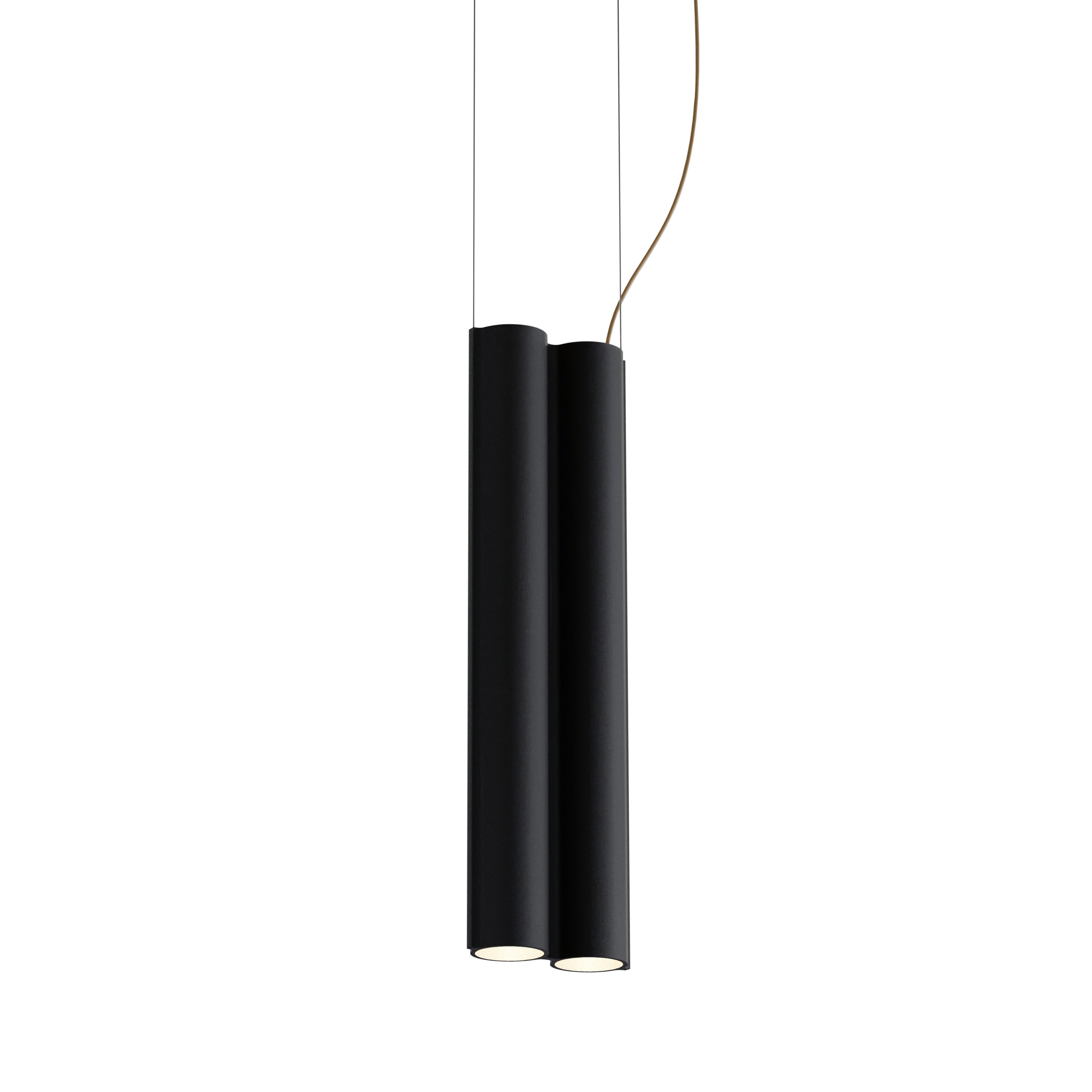 Silo 2SB Suspension Lamp: Black
