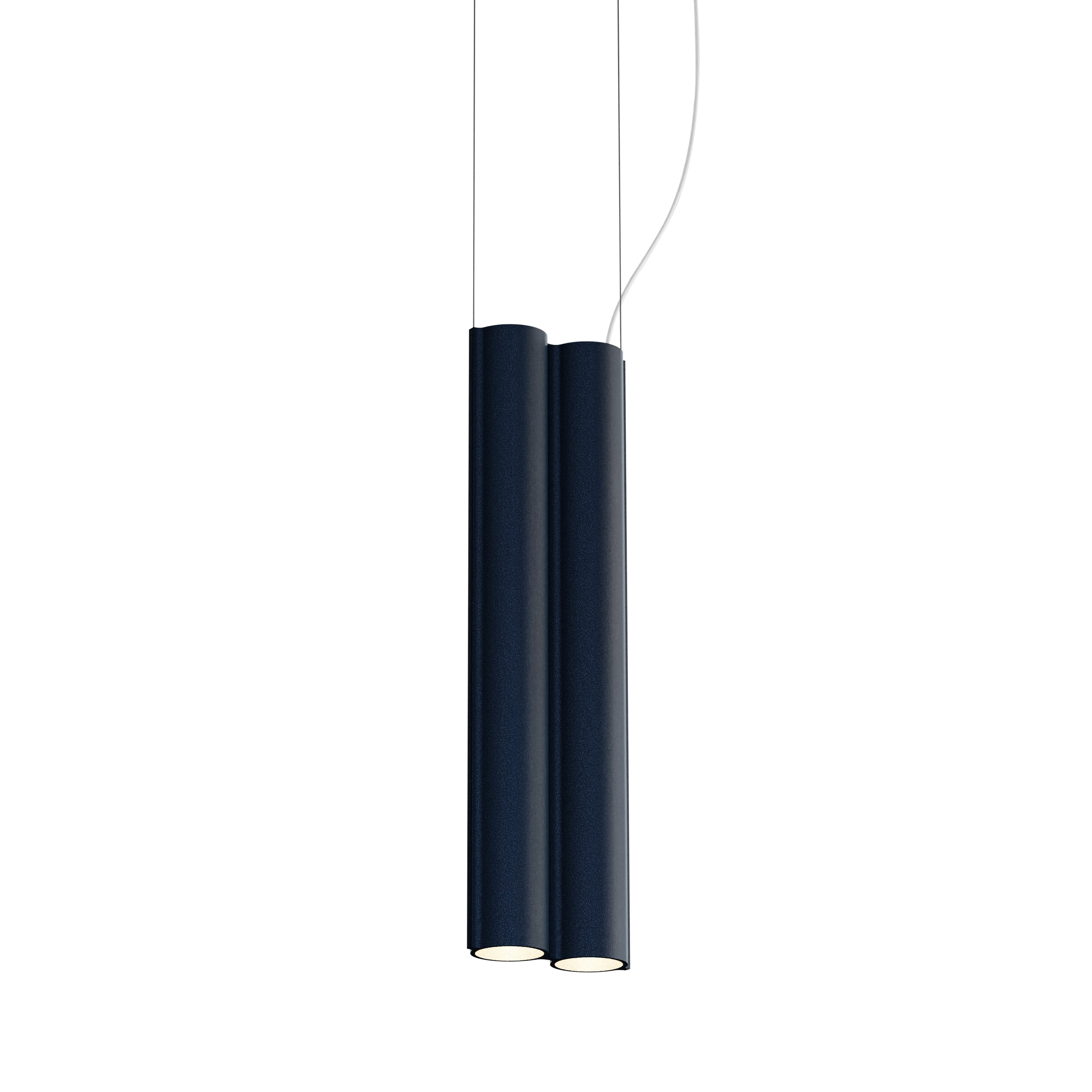 Silo 2SB Suspension Lamp: Midnight Blue