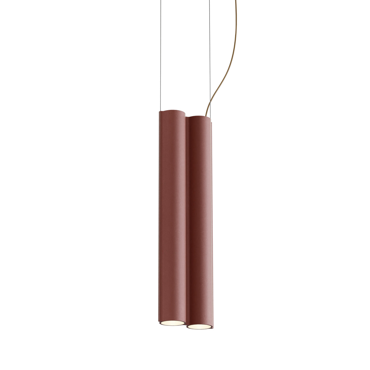 Silo 2SB Suspension Lamp: Terracotta