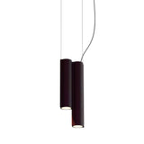 Silo 2SC Suspension Lamp: Aubergine