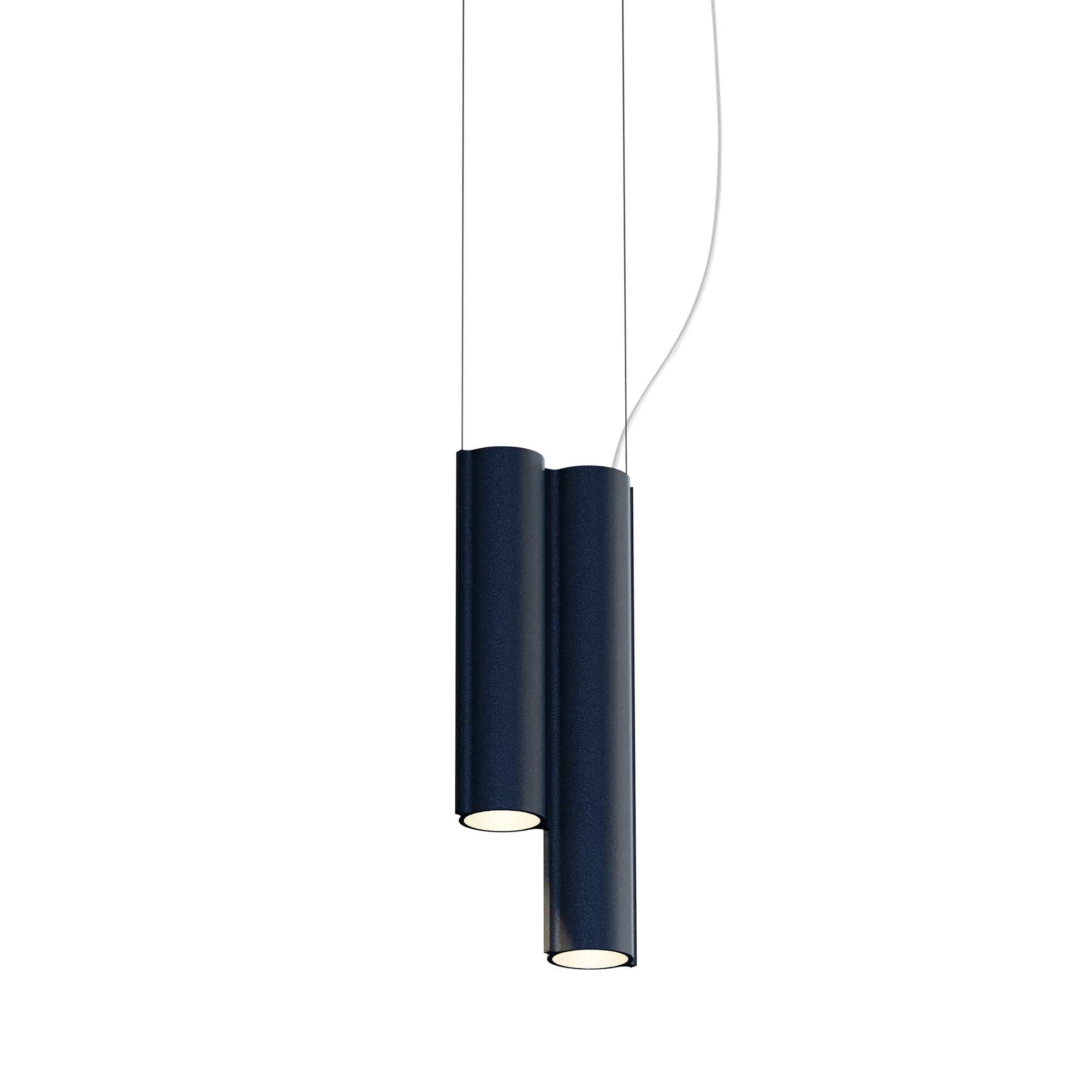 Silo 2SC Suspension Lamp: Midnight Blue