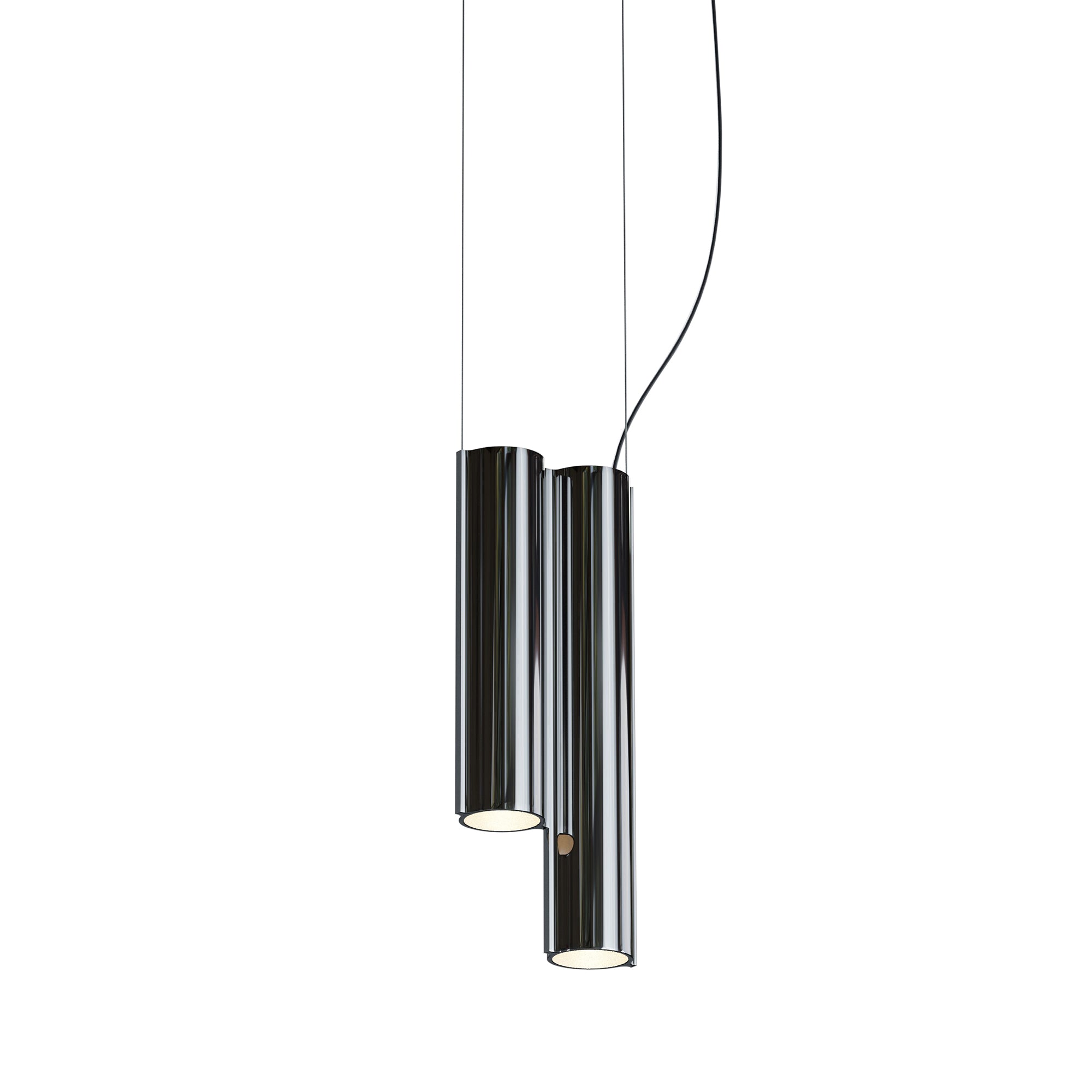 Silo 2SC Suspension Lamp: Mirror Polished Aluminum