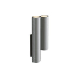 Silo 2WC Wall Light: Uplight + Tumbled Aluminum