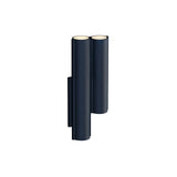 Silo 2WC Wall Light: Uplight + Textured Midnight Blue