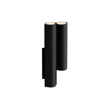 Silo 2WC Wall Light: Uplight + Textured Black