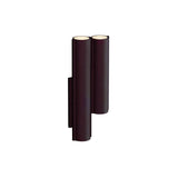 Silo 2WC Wall Light: Uplight + Textured Aubergine