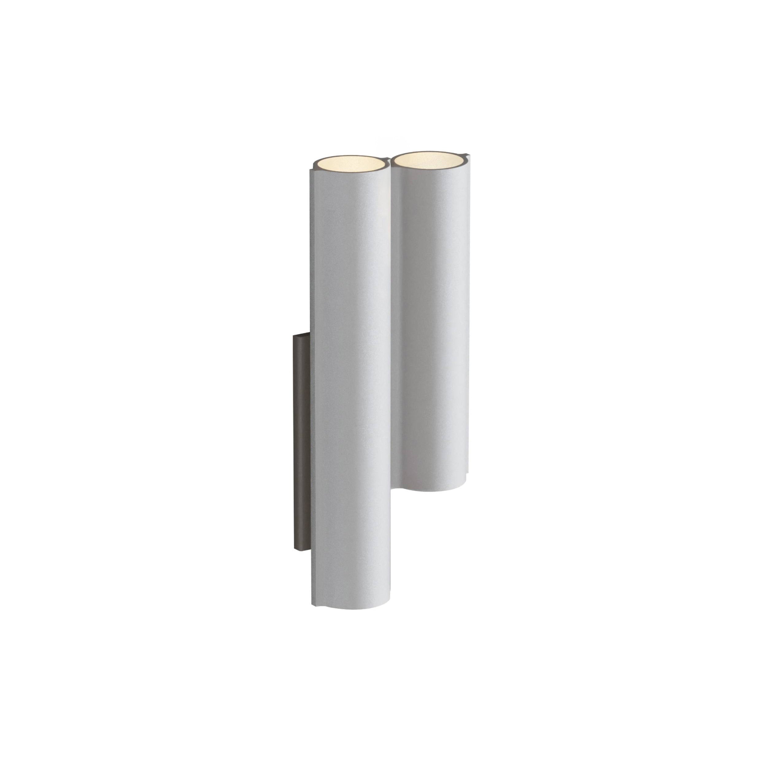 Silo 2WC Wall Light: Uplight + Textured White