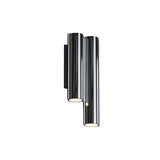 Silo 2WM Wall Light: Downlight + Mirror Polished Aluminum
