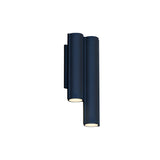 Silo 2WM Wall Light: Downlight + Textured Midnight Blue