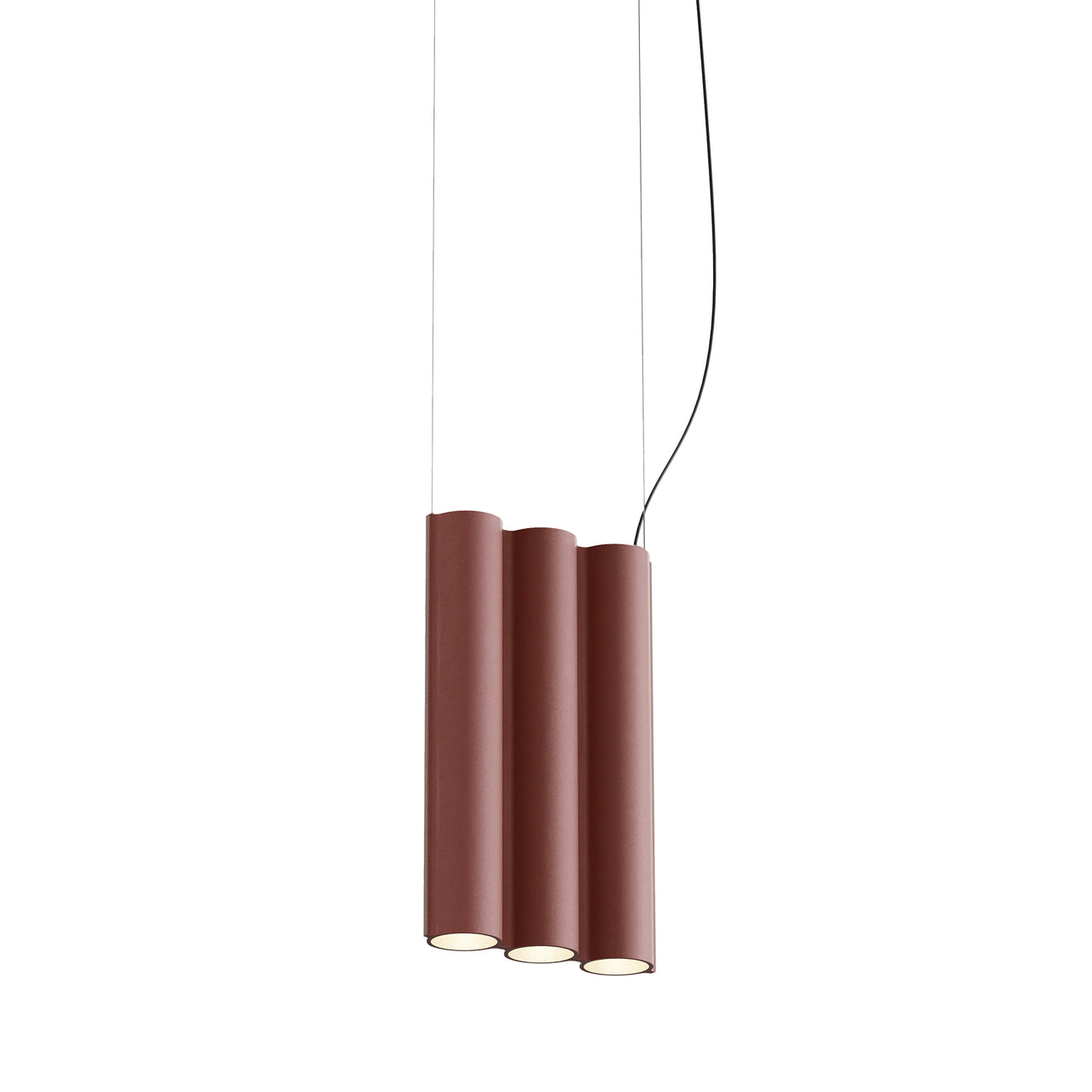 Silo 3SA Suspension Lamp: Terracotta