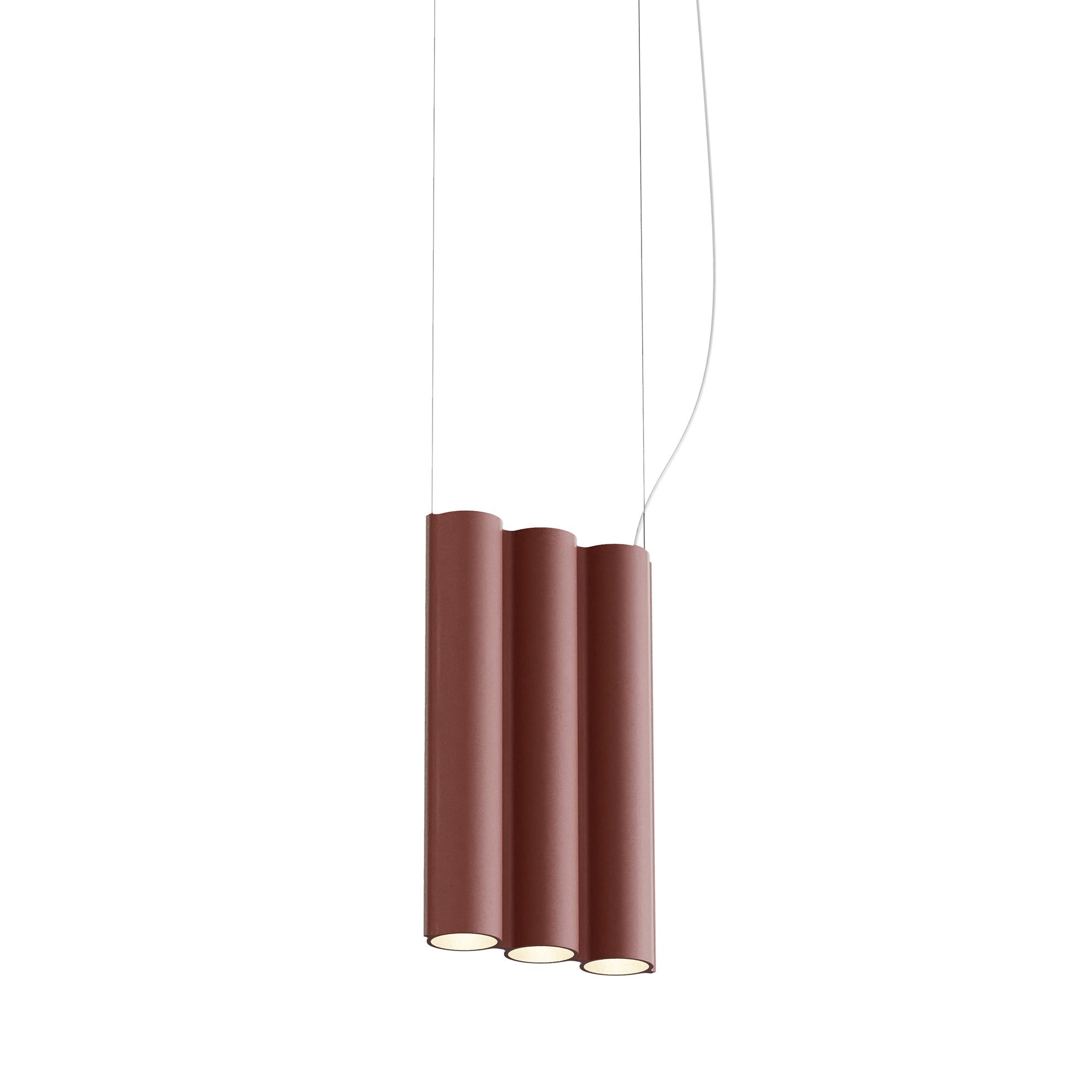 Silo 3SA Suspension Lamp: Terracotta