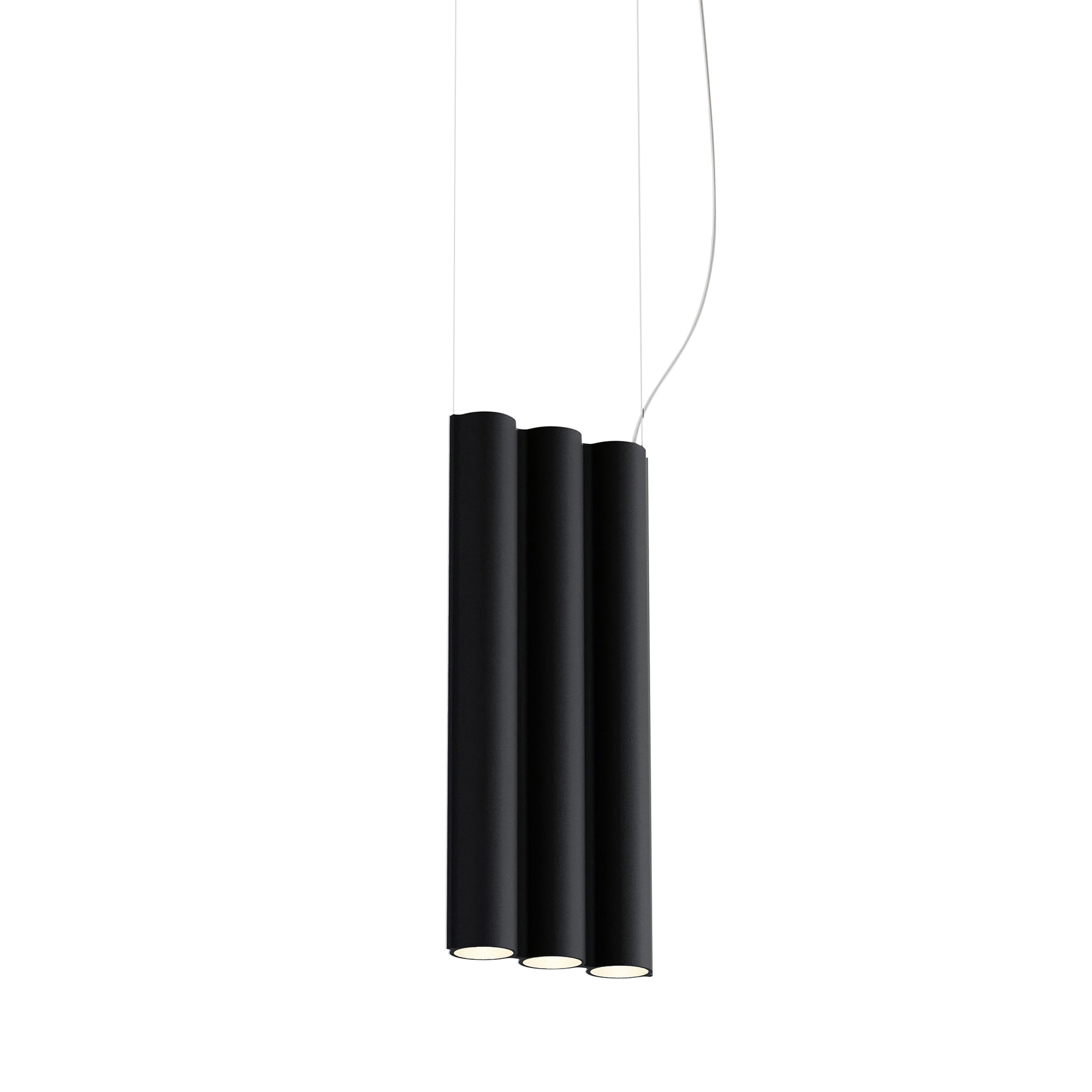 Silo 3SB Suspension Lamp: Black