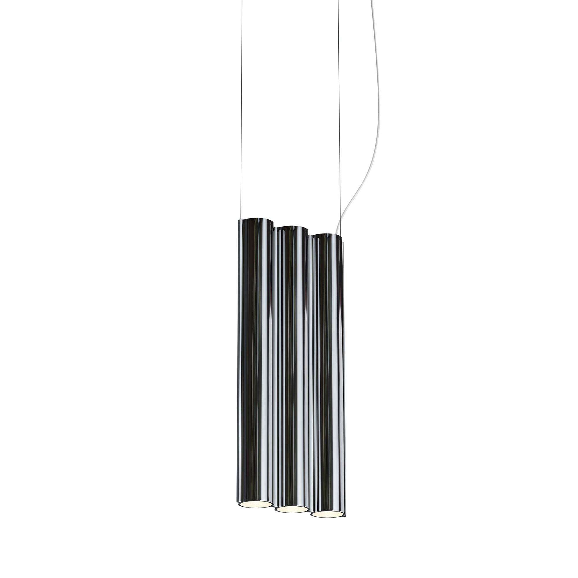 Silo 3SB Suspension Lamp: Mirror Polished Aluminum