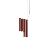 Silo 4SE Suspension Lamp: Textured Terracotta