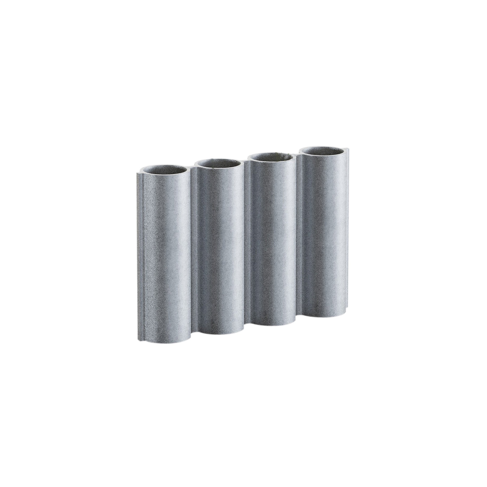 Silo 4VJ Vase: Tumbled Aluminum