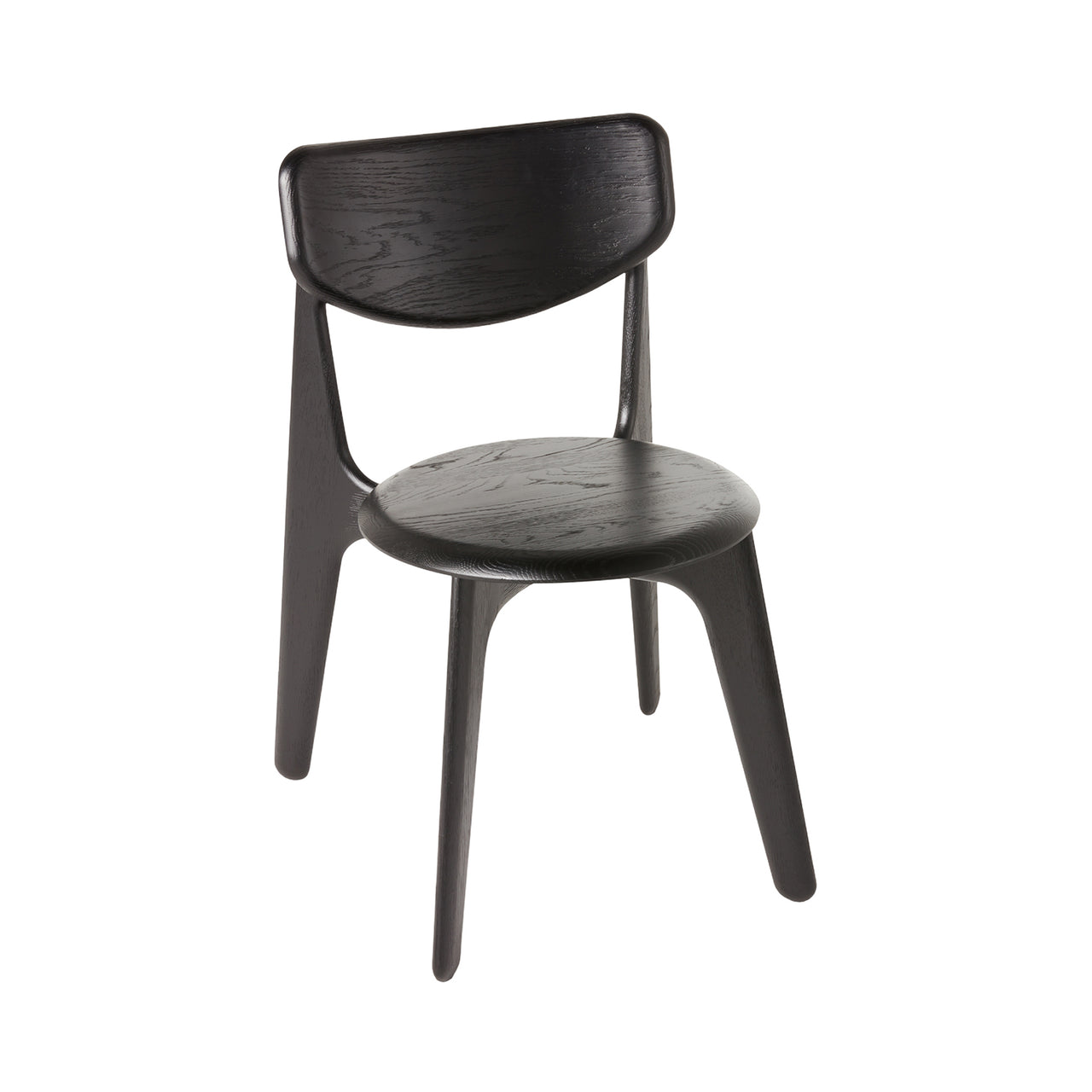 Slab Dining Chair: Stacking + Black