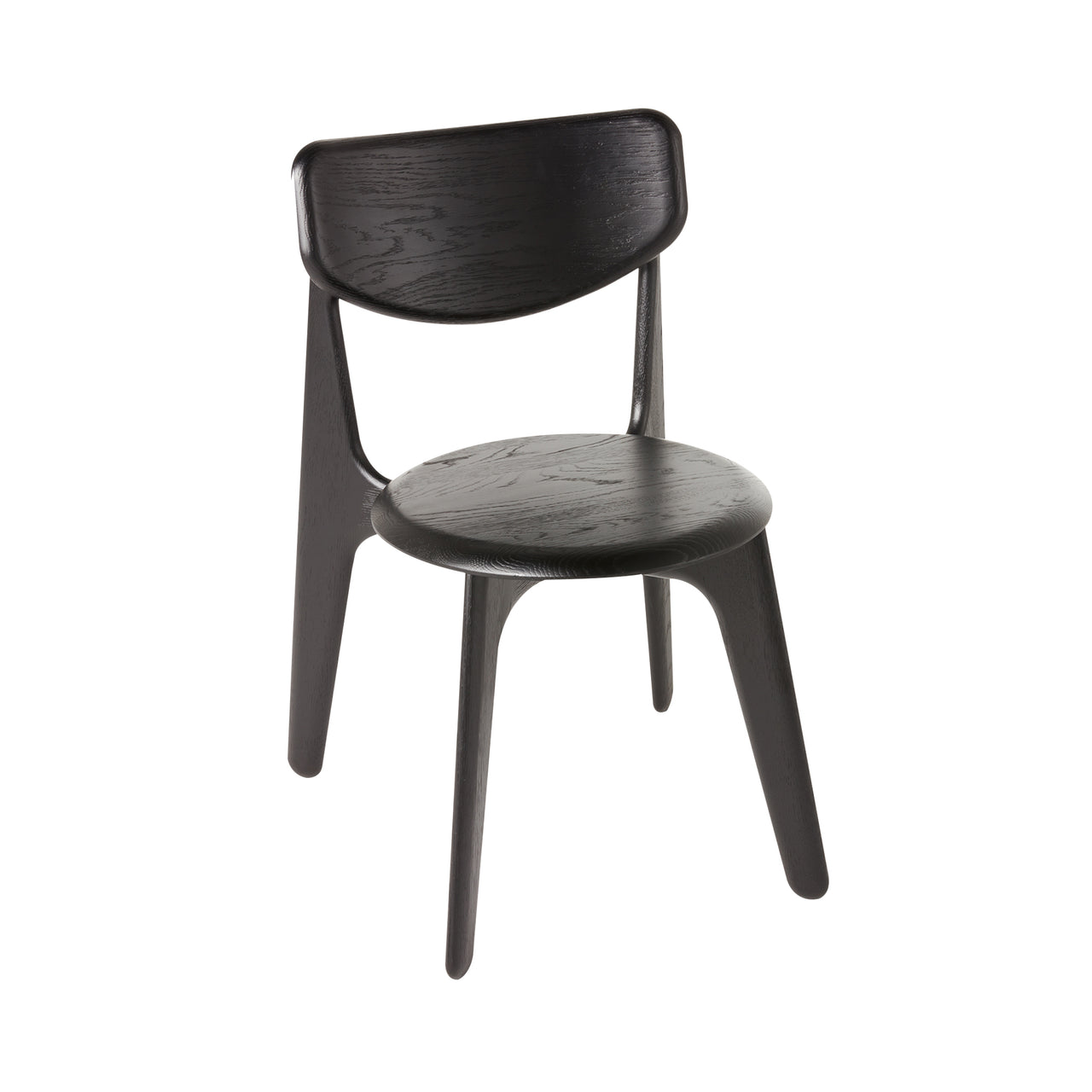 Slab Side Chair: Black