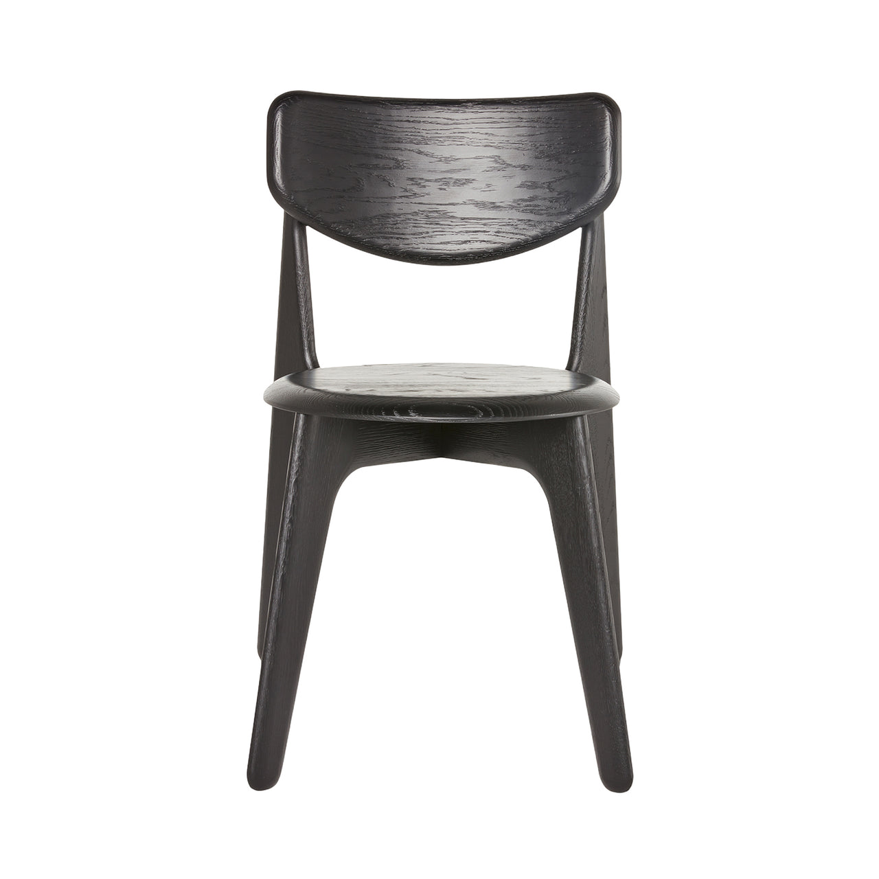 Slab Dining Chair: Stacking + Black