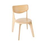 Slab Side Chair: Natural Oak