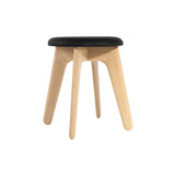 Slab Stool: Upholstered + Natural Oak