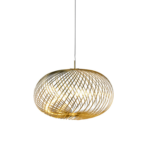 Spring Pendant Light: Brass + Medium - 31.1