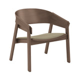 Cover Lounge Chair: Upholstered + Stained Dark Brown