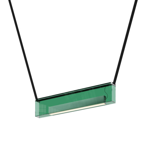 Sainte Atelier 01 Suspension Lamp: Green + Black