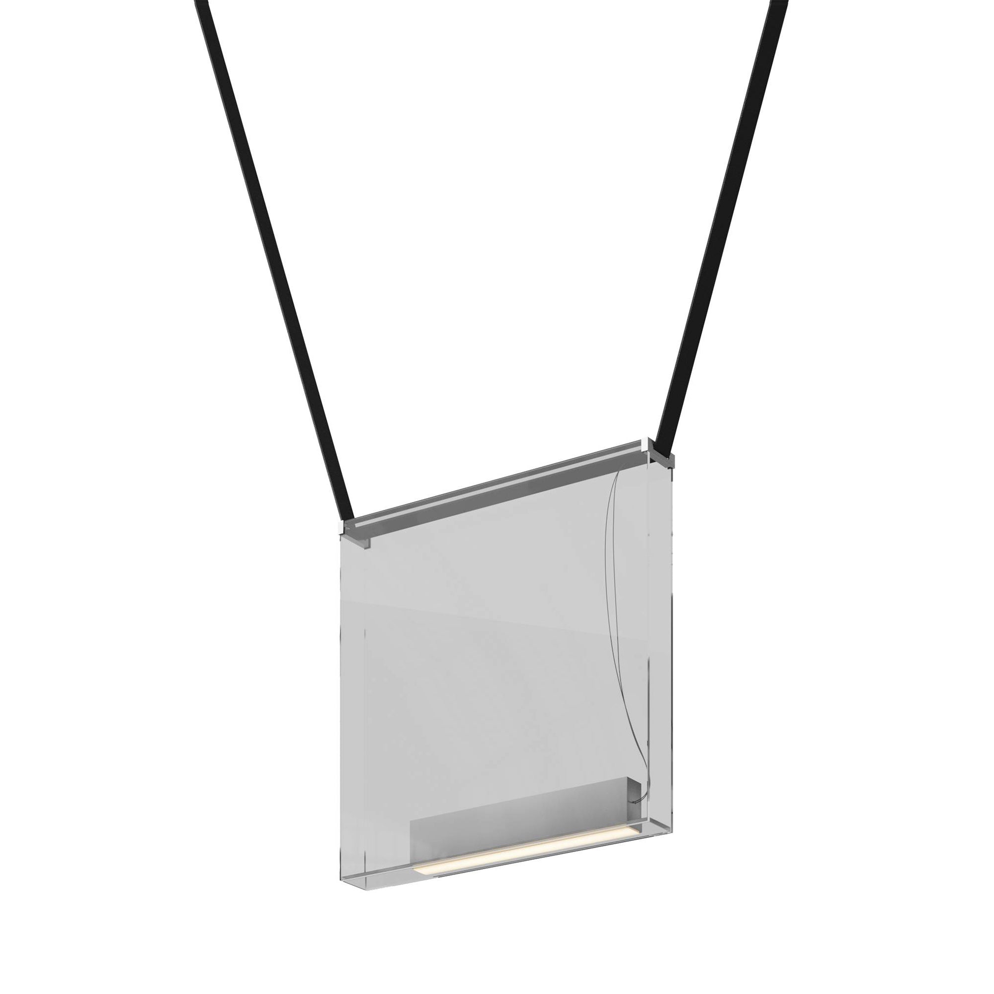 Sainte Atelier 02 Suspension Lamp: Extra Clear + Black