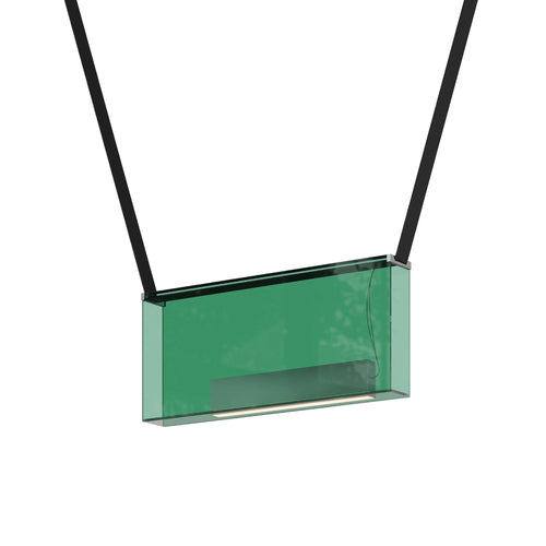 Sainte Atelier 09 Suspension Lamp: Green + Black