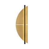 Strate Wall Light: Spi + Satin Graphite + Satin Brass