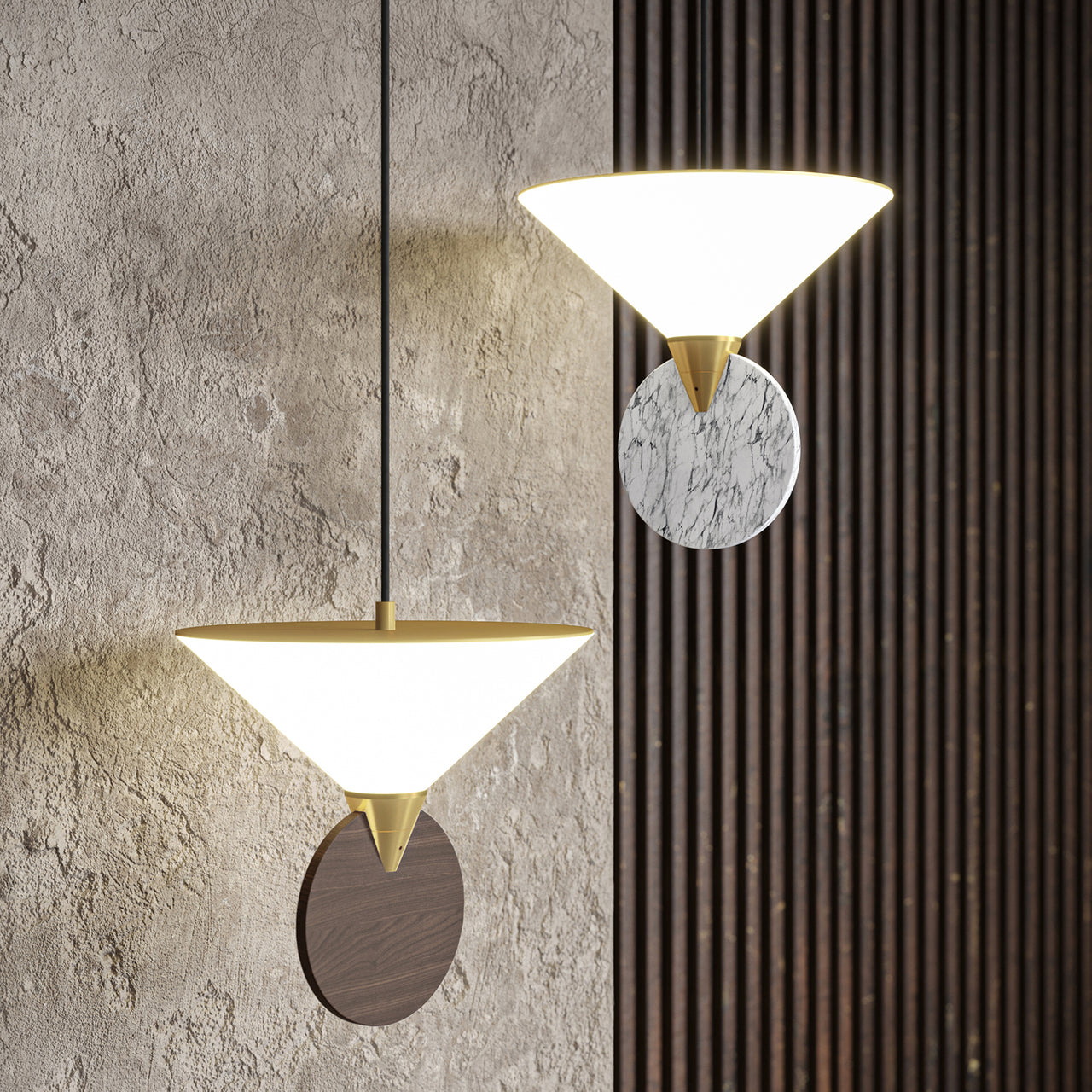 Compass Pendant: Marble