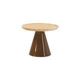Pion Occasional Table: Natural Ash + Tabaco High Gloss Lacquered