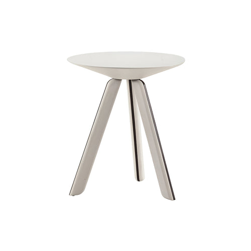 Tortuga Side Table: Crema Ash