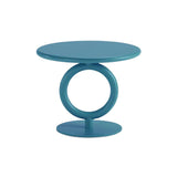 Totem Occasional Table: Lacquer Top + Piscina Matt Lacquered