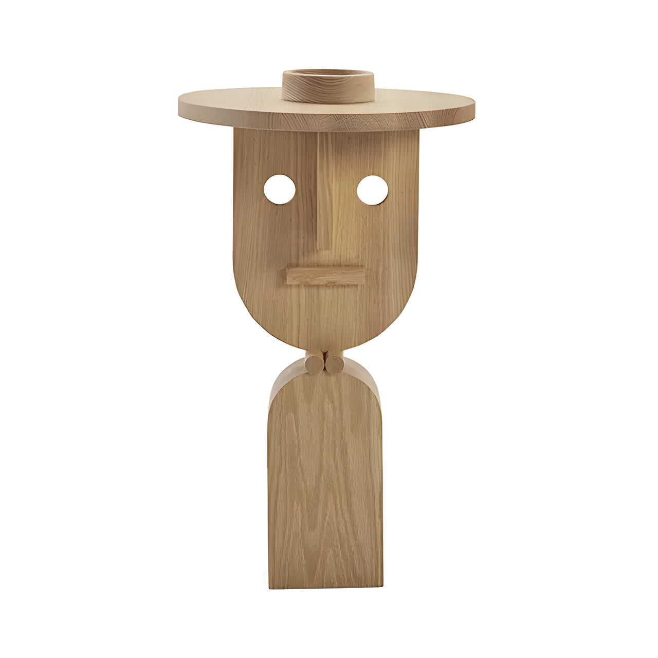 Faces Occasional Table: High + Natural Oak