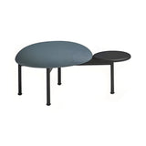 Meeting Point Pouf with Side Table + Single + Anthracite Ash