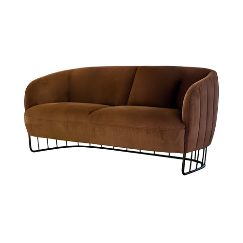 Tonella Soft Sofa: 2 Seater + Negro Matt Lacquered